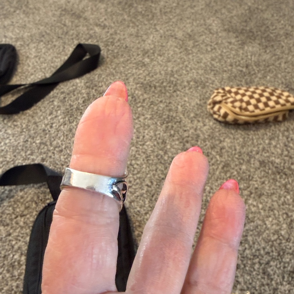 Silver Statement Ring with Druzy - image 3